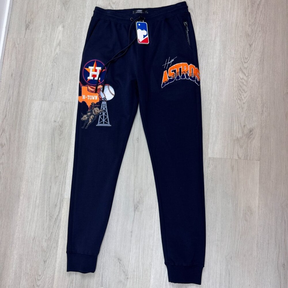 Houston Astros Pro‎ Standard Jogger Sweatpants Mens Large Navy Luxury